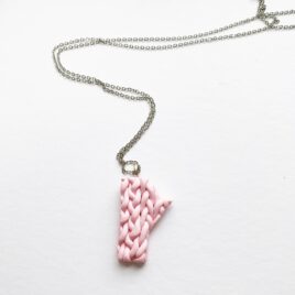 Sweater Weather Manitoba Pendant in Soft Pink